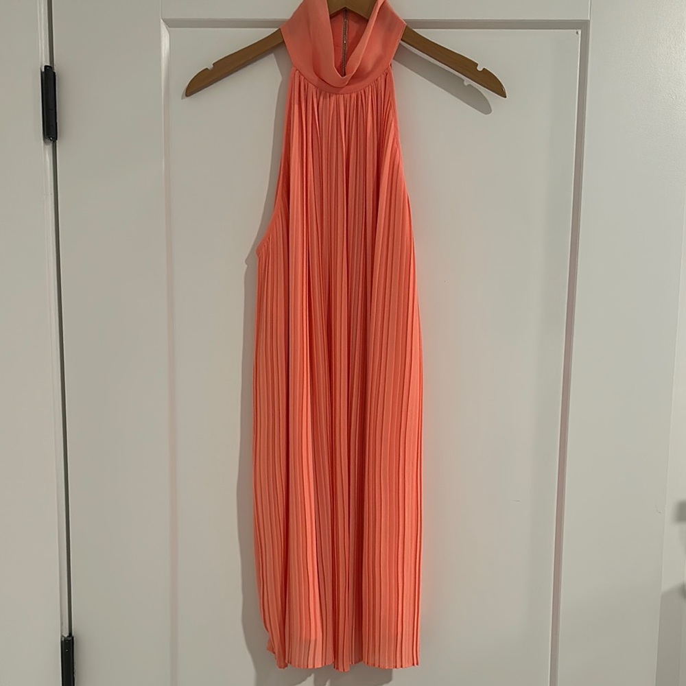Coral Halter Dress